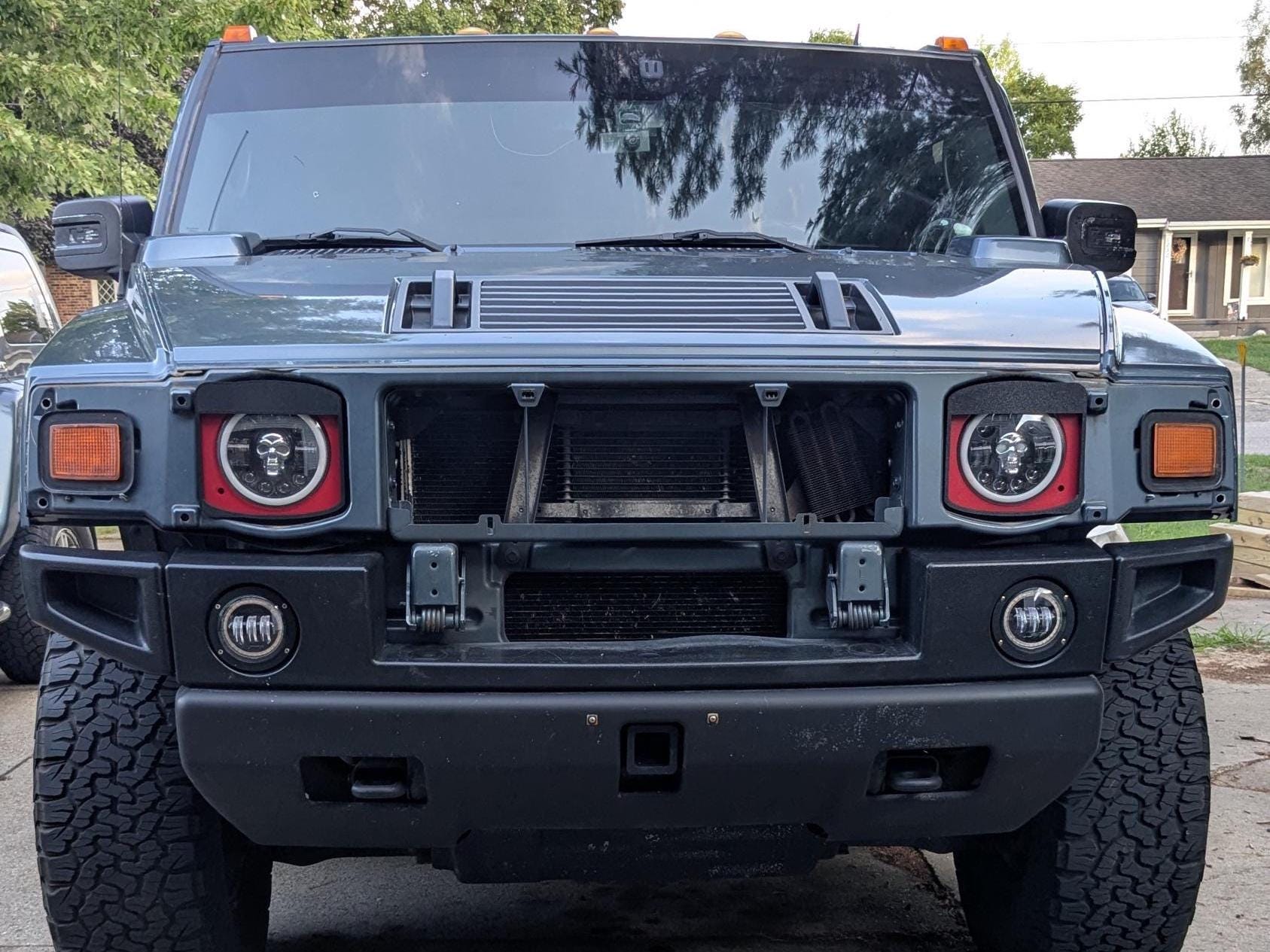 Hummer H2 Replacement or Extra Headlight Trim Rings - Snap-On