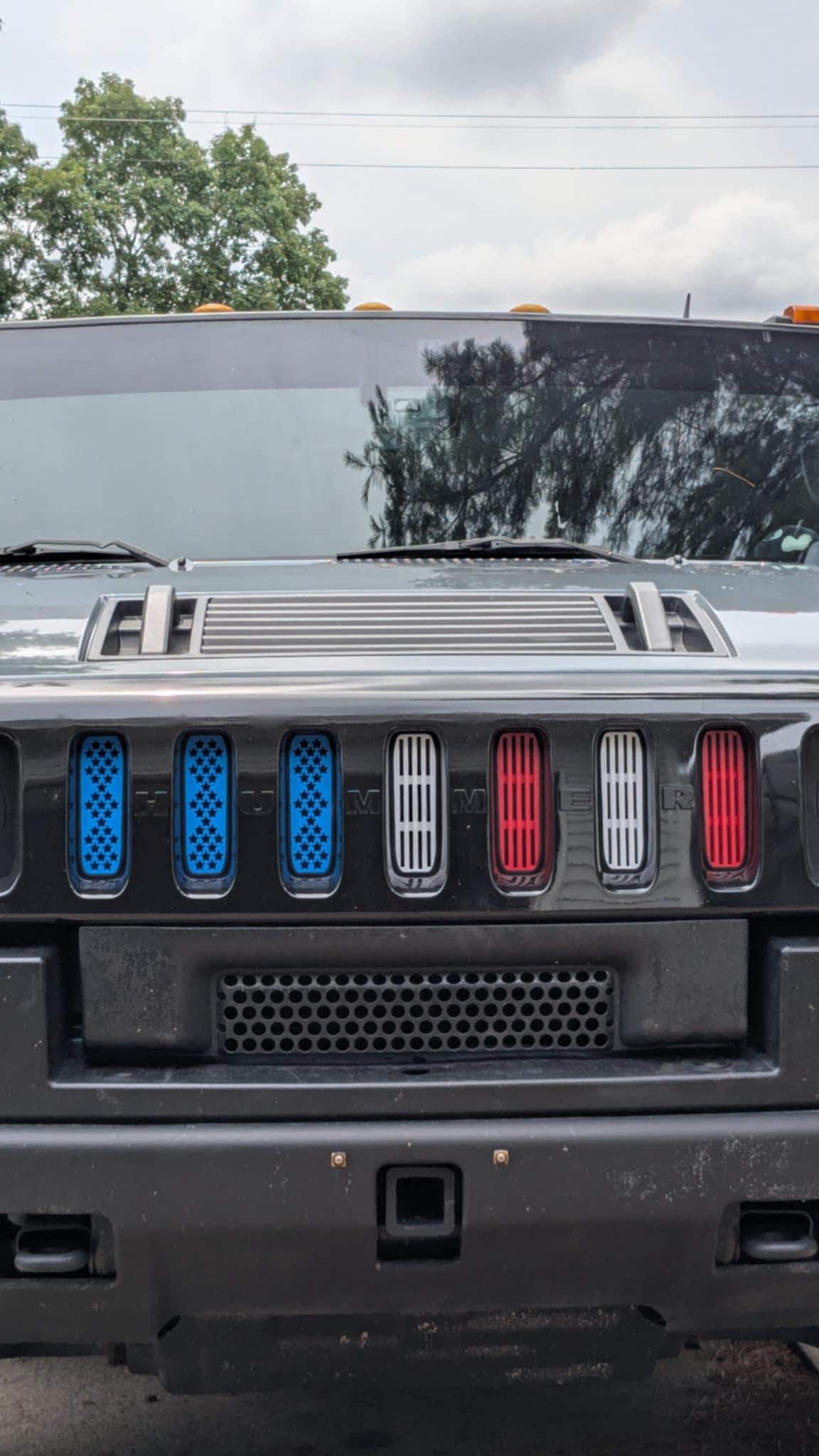 Custom Hummer H2 Grill Inserts – Snap-In - No-Drill - 4 Designs & 9 Colors