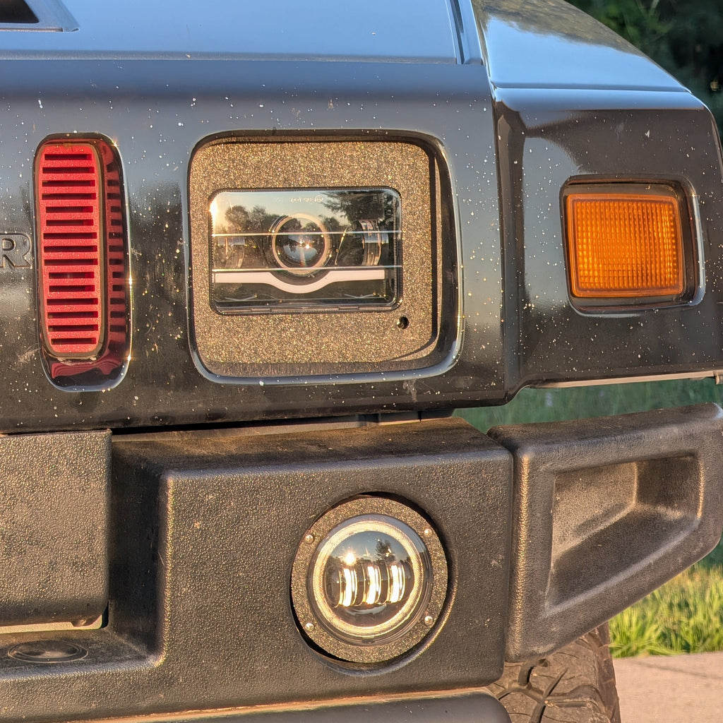 Hummer H2 4x6 Rectangle Headlight Adapter Kit