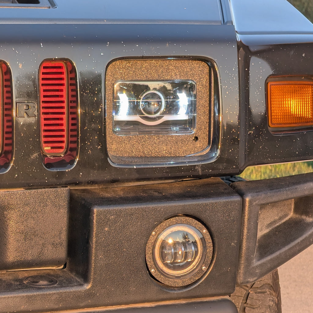 Hummer H2 4x6 Rectangle Headlight Adapter Kit