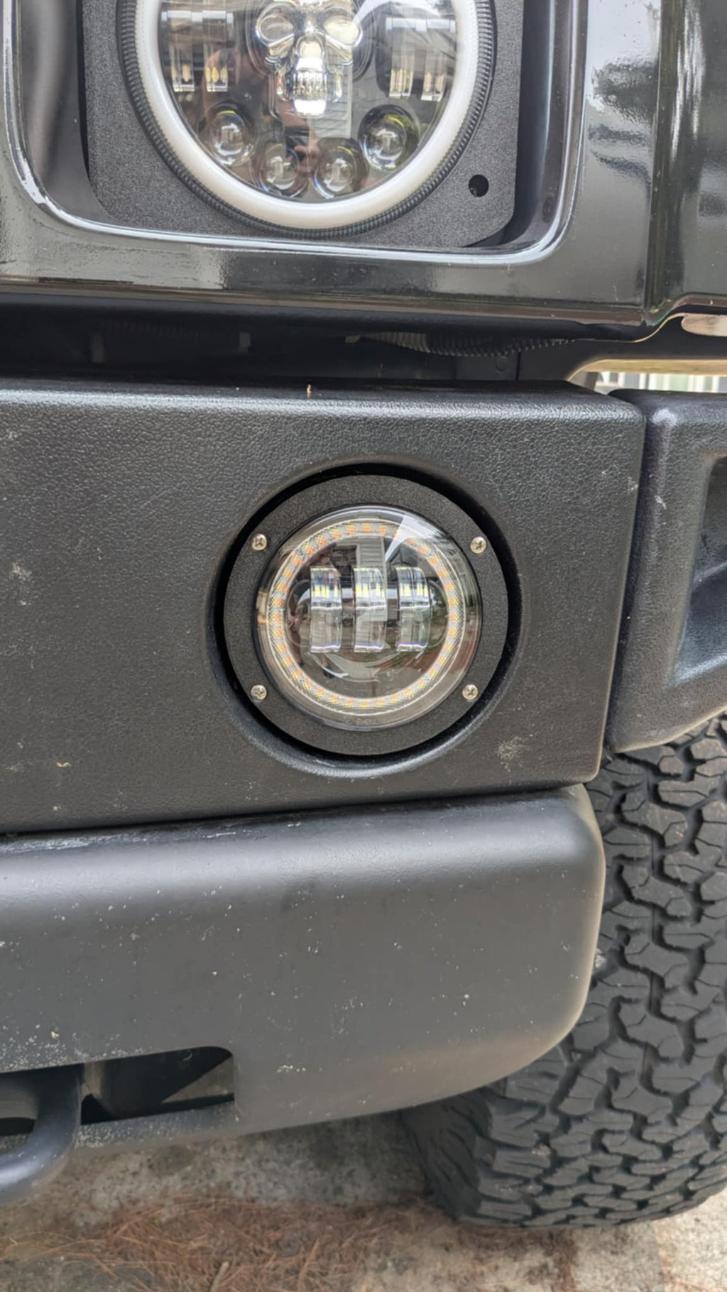 Hummer H2 - 4.5" DRL/Fog Housing