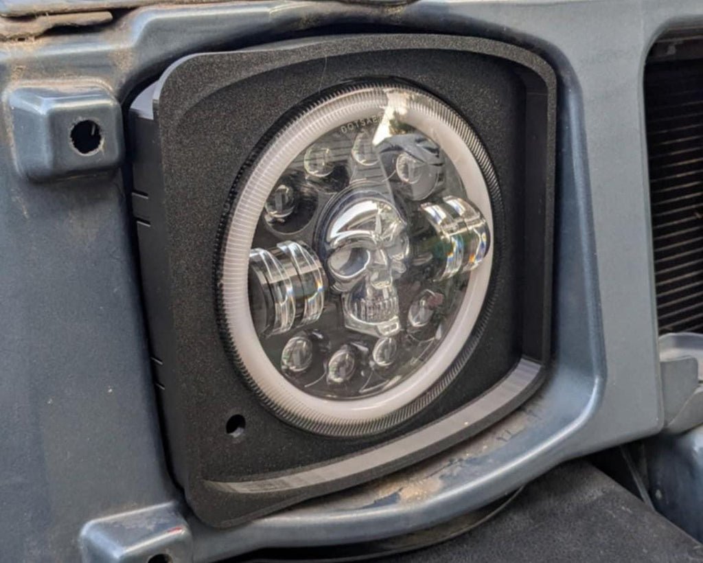 Hummer H2 Headlight Bezels w/ Trim Rings – 9 Colors + 4 Styles