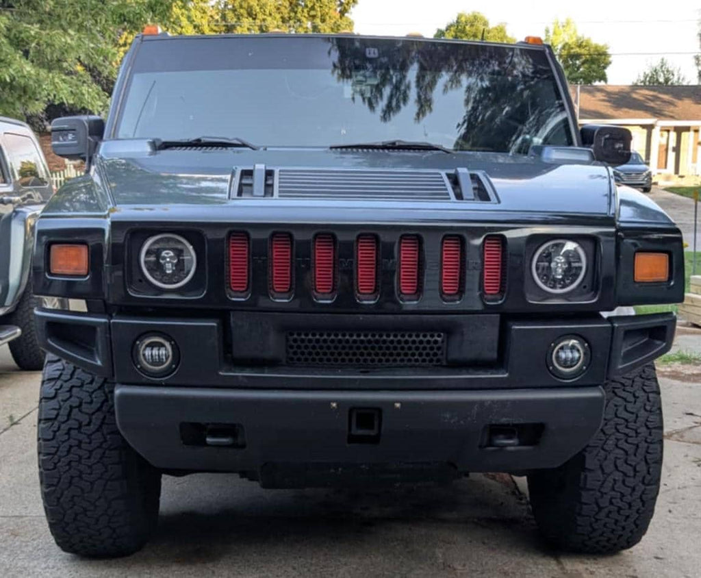 Hummer H2 Headlight Bezels w/ Trim Rings – 9 Colors + 4 Styles
