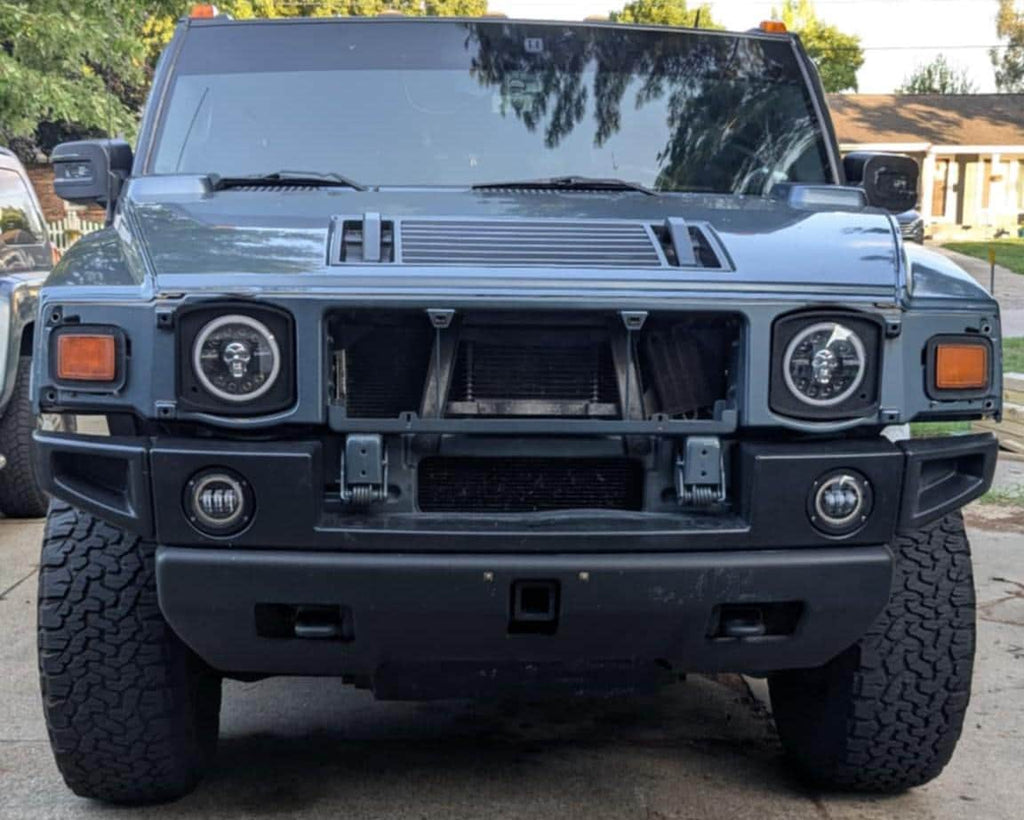 Hummer H2 Headlight Bezels w/ Trim Rings – 9 Colors + 4 Styles