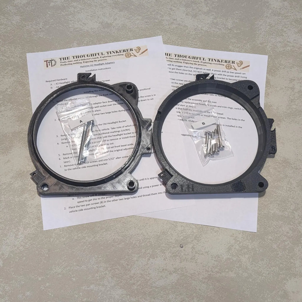 Hummer H2 - 7" LED Headlight Adapters