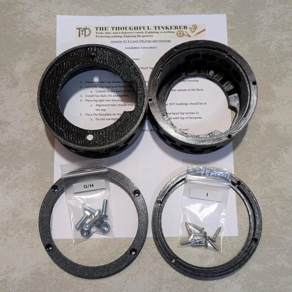 Hummer H2 - 4.5" DRL/Fog Housing